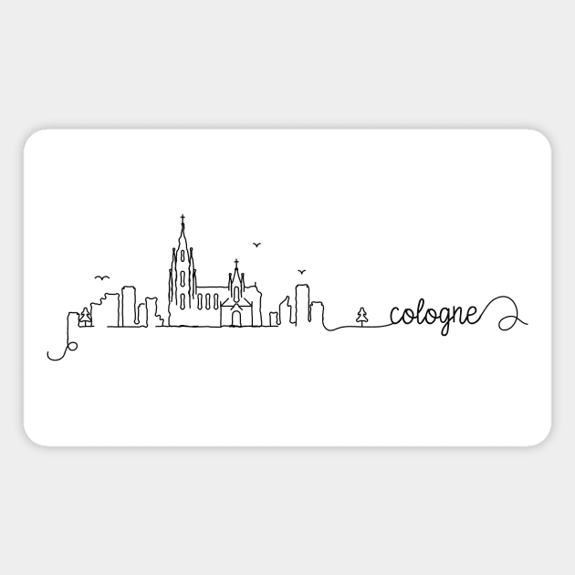 Cologne City Signature Magnet by kursatunsal